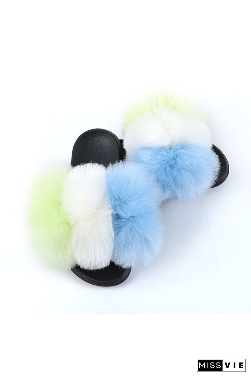 Colorful Fluffy Home Slippers Wholesale