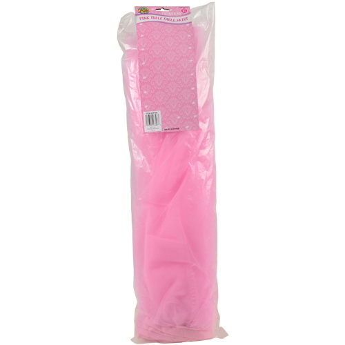 U.S. Toy NP308 Pink Tulle Table Skirt