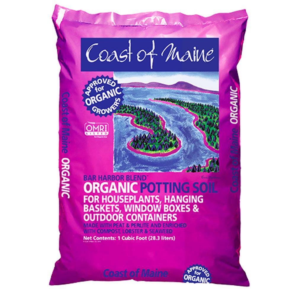 OMRI Listed Bar Harbor Blend Organic Potting Soil 16 qt. Bag 1cbBH16