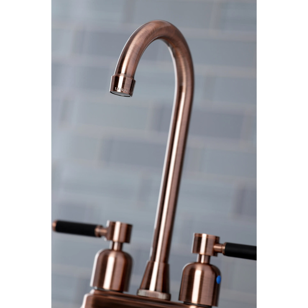 Kingston Brass KB849.DKL Kaiser 1.8 GPM Standard Bar Faucet   Modern   Bar Faucets   by GwG Outlet  Houzz