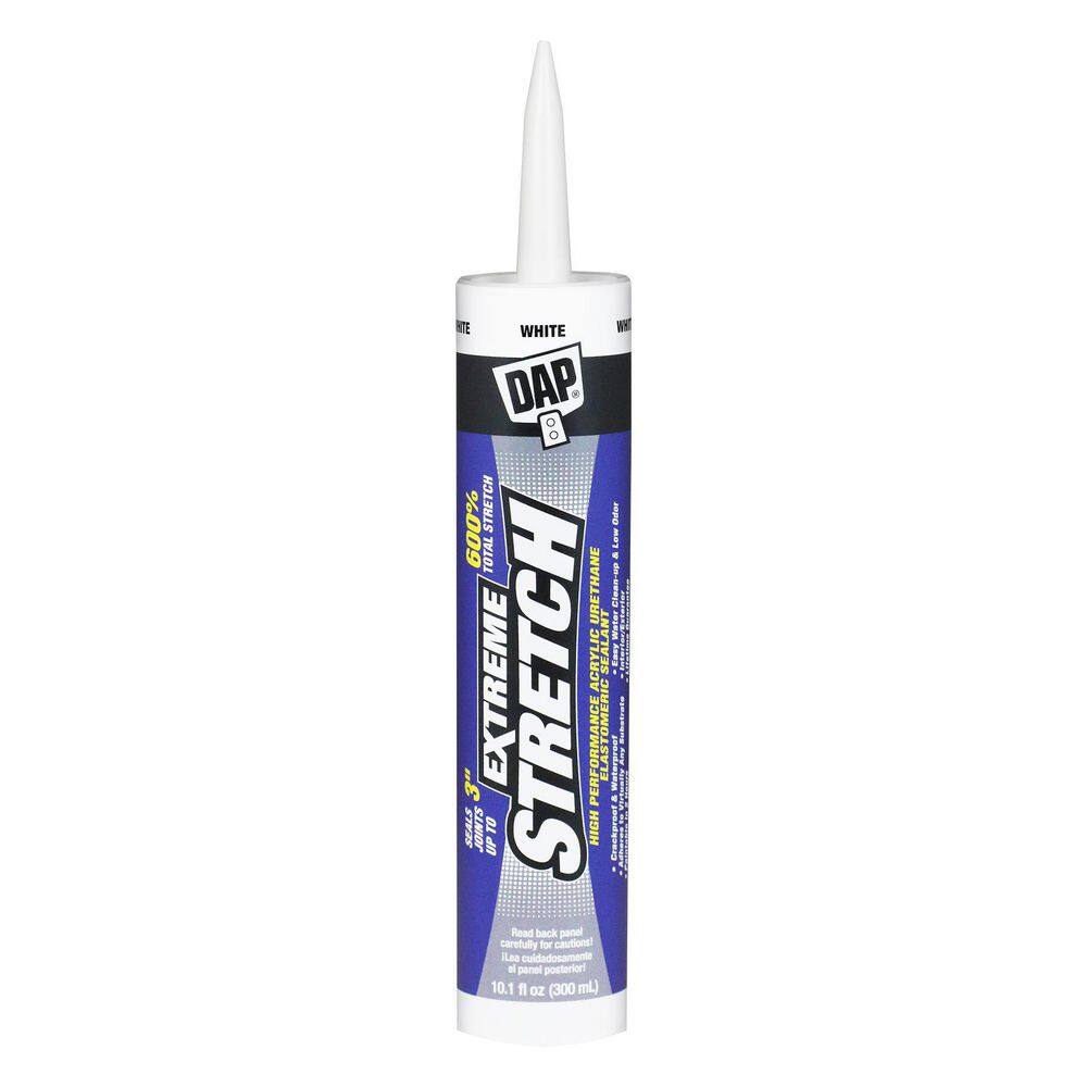 DAP Extreme Stretch 10.1 oz. White Premium Crackproof Elastomeric Sealant 7079818715