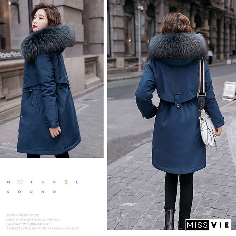 New Fashion Women's Winter Down Coat Clothes Cotton-Padded Thickening Down Casual Winter Coat Long Jacket Down Parka XS-6XL