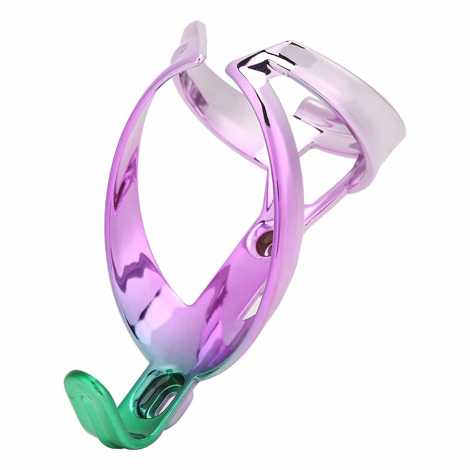 Colorful Bike Water Bottle Holder Cage Bottle Secure Retention Bracket Cycling Accessorygun Purple Green