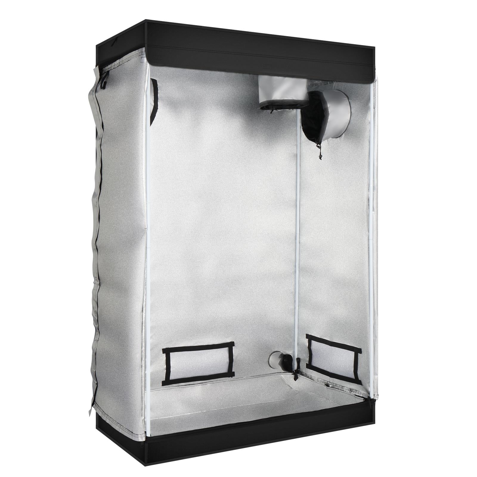 UBesGoo 120*60*180 Home Use Dismountable Hydroponic Plant Grow Tent with Window Black