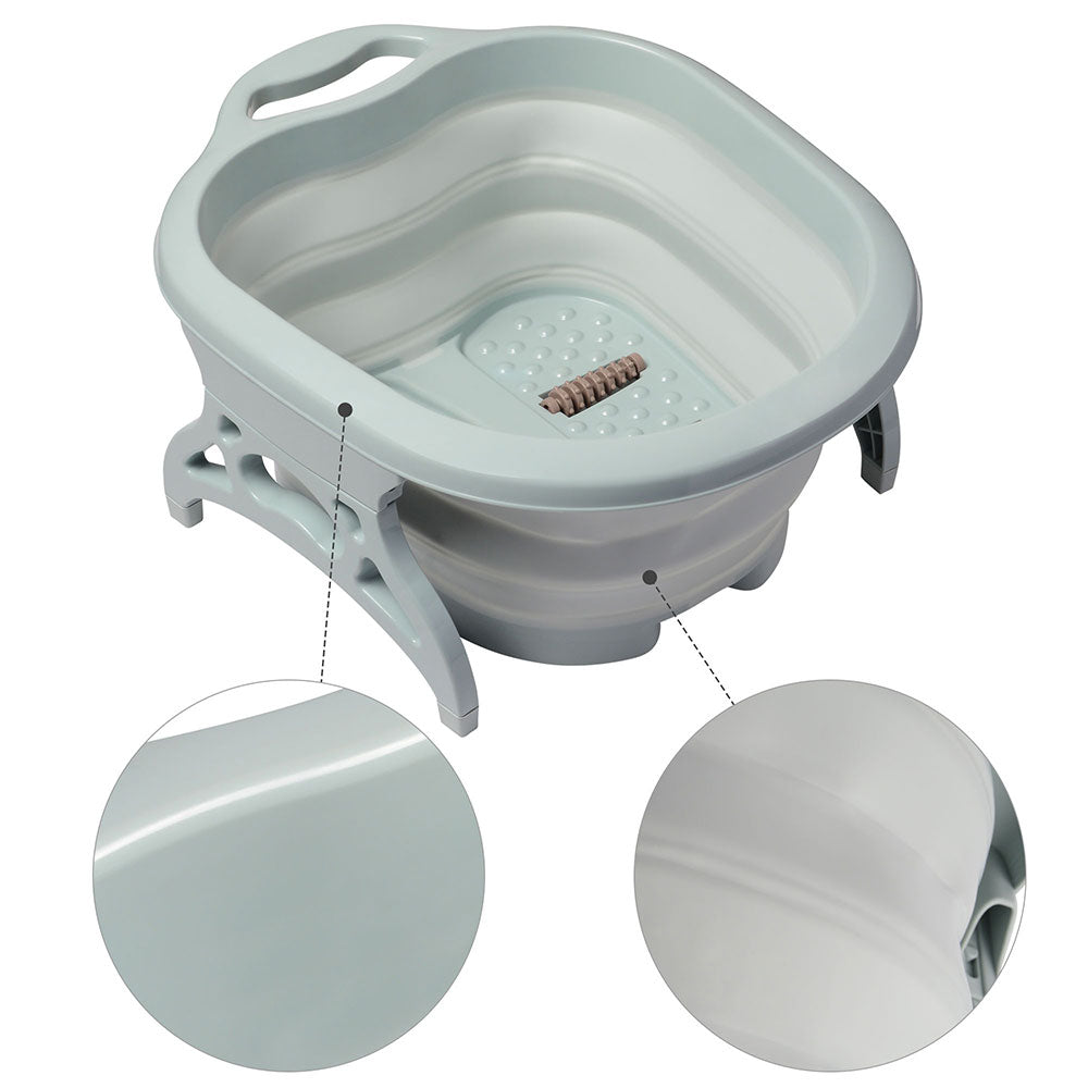 Yescom Collapsible Foot Soaking Tub Spa Bucket Massage Rollers