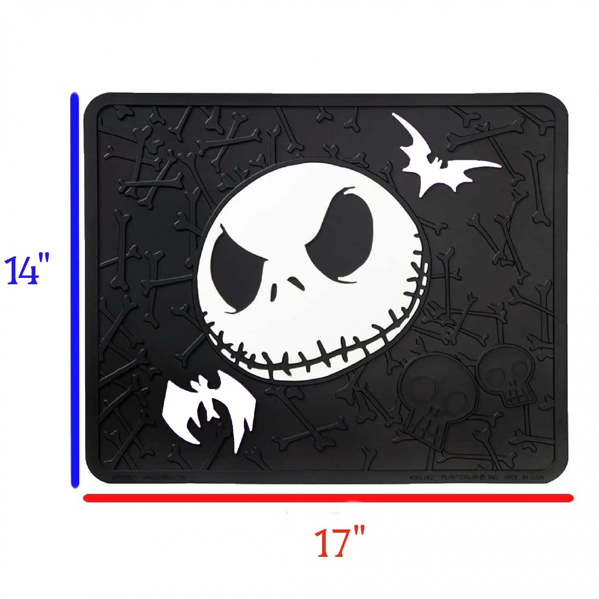 Nightmare Before Christmas 835351 Bones Car Utility Mat