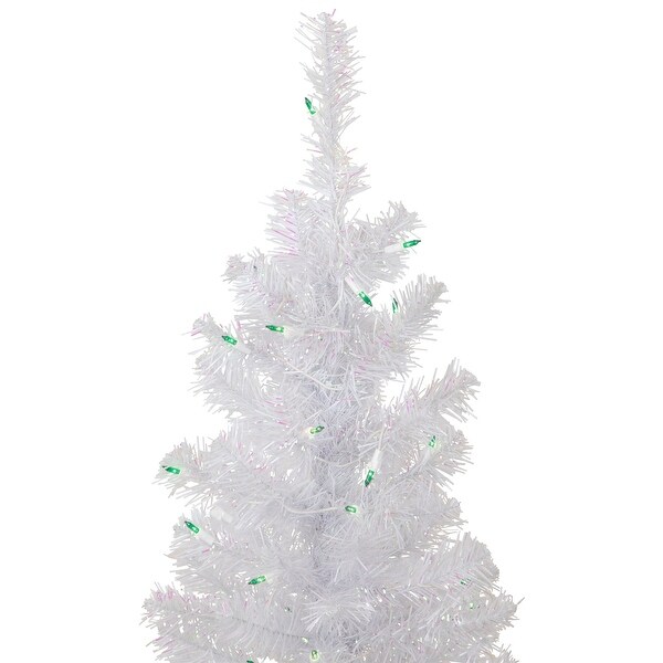 4' Prelit Rockport White Pine Artificial Christmas Tree