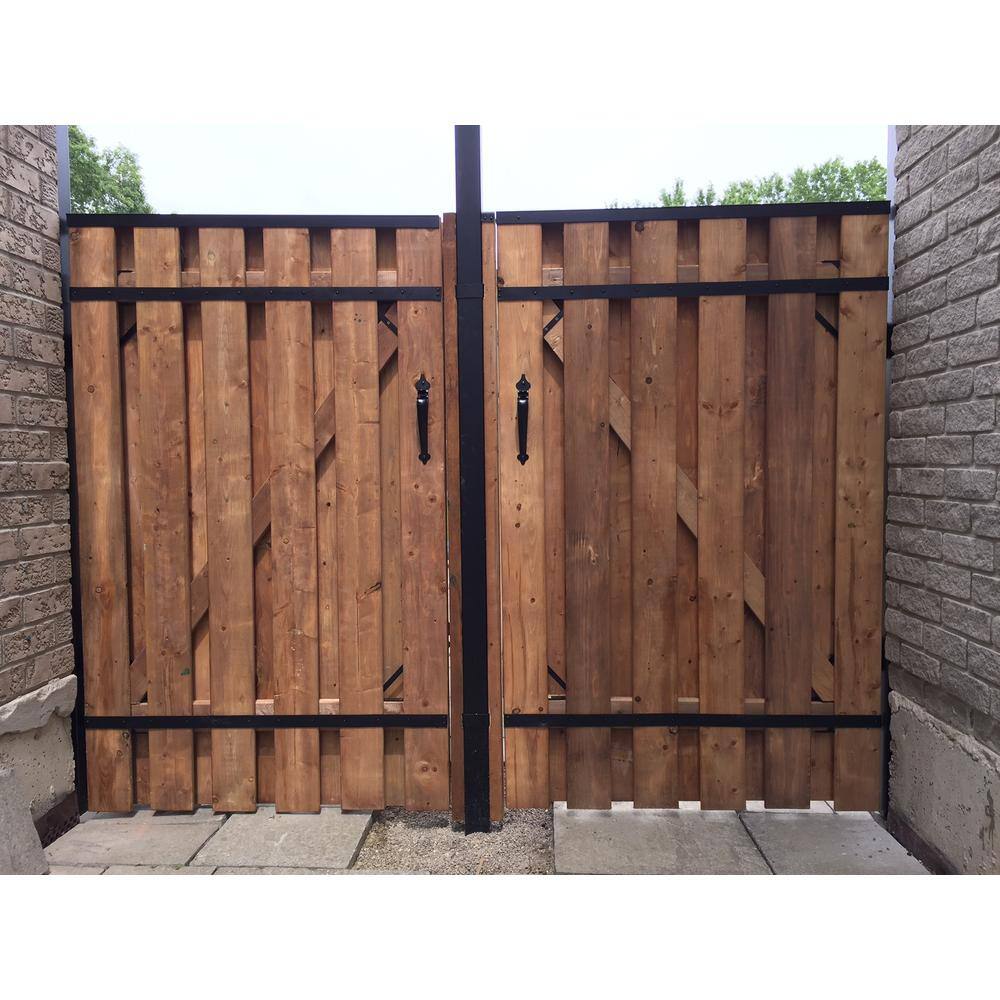 Slipfence 4 ft. x 6 ft. Wood and Aluminum Fence Gate Kit SF2-GK100