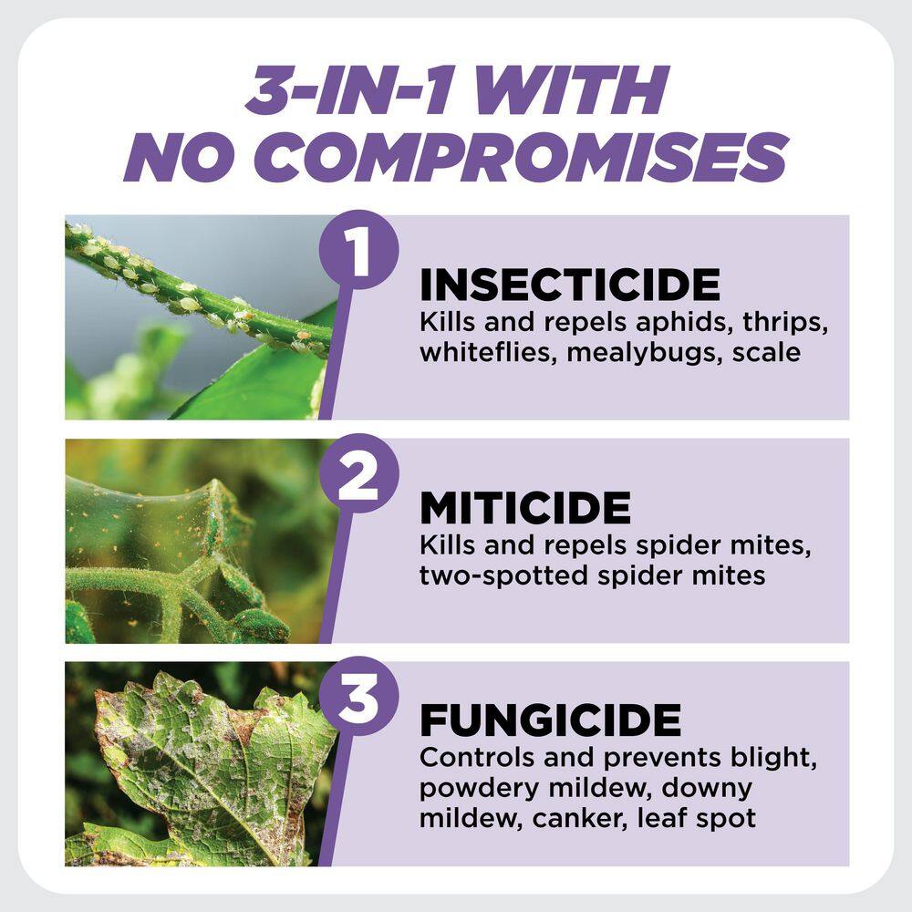 EARTH'S ALLY 1 Gal. Ready-To-Use Insecticide Miticide Fungicide 3-in-1 Plant Spray 10474