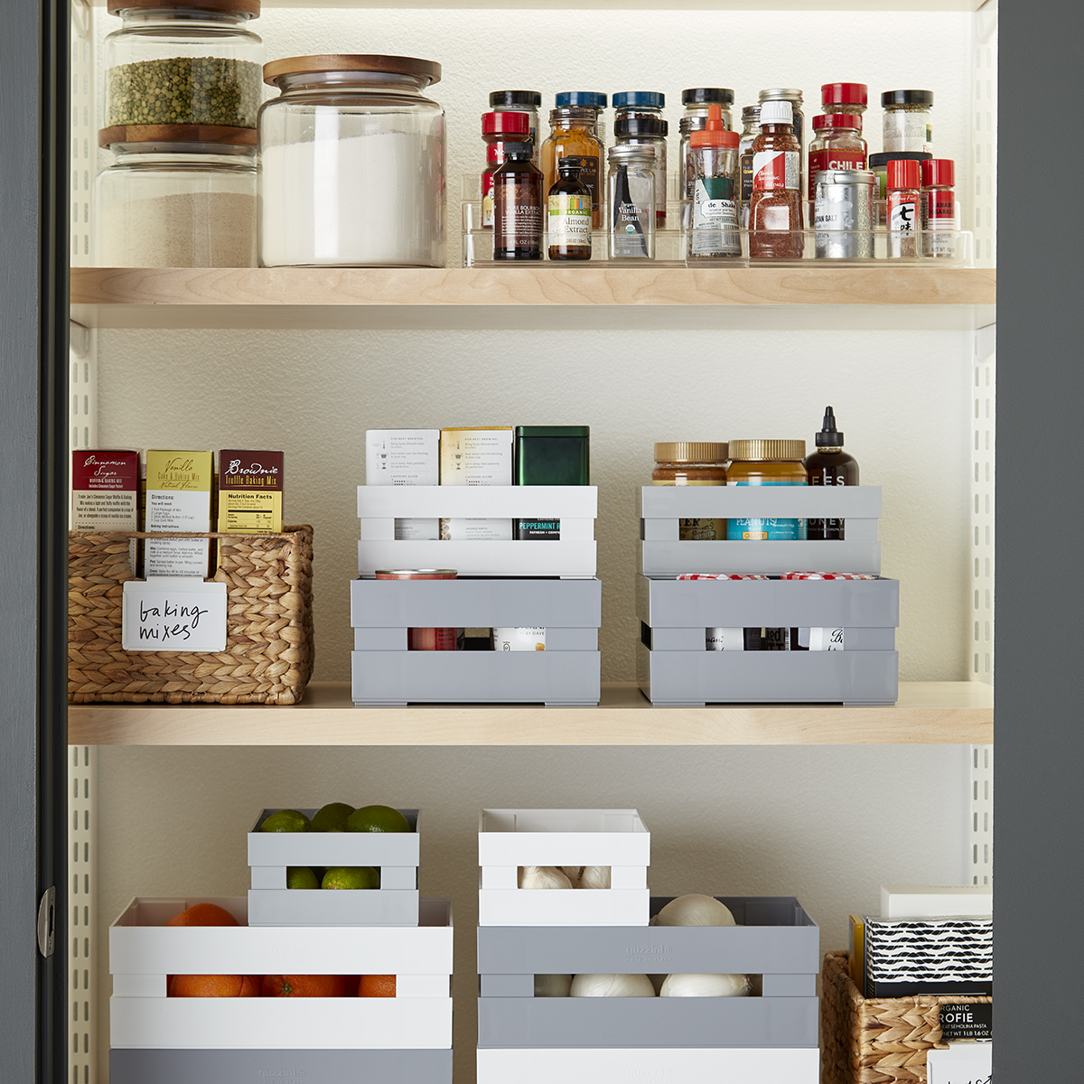 Guzzini White Italian Pantry Bins