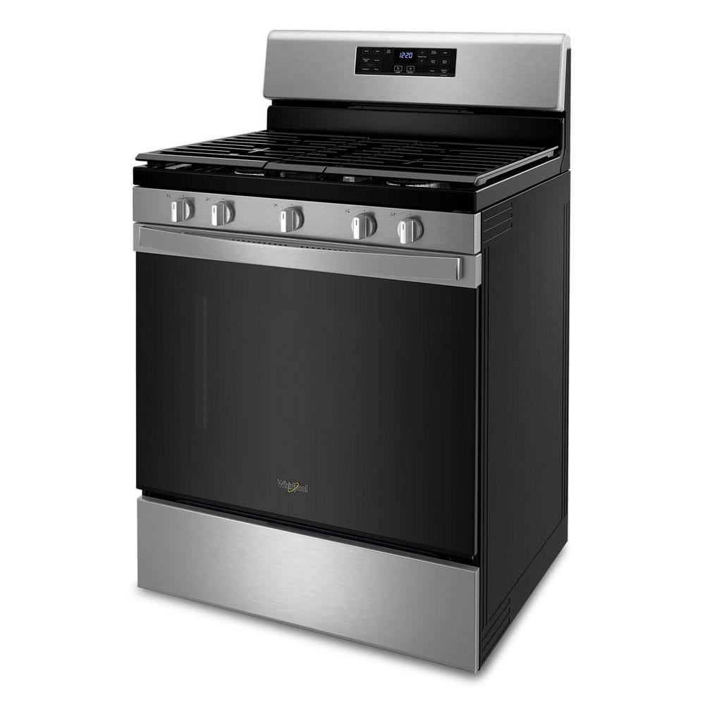 Whirlpool 5 cu. ft. Gas Range with Air Fry Oven in Stainless Steel WFG535S0LS