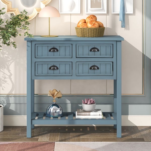 Console Table with drawes and bottom shelf