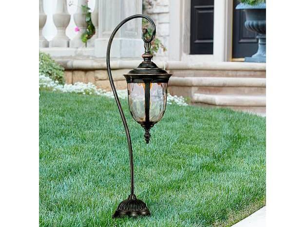 John Timberland Bellagio 32 1 2 quot h Bronze Led Landscape Path Lights Set Of 2