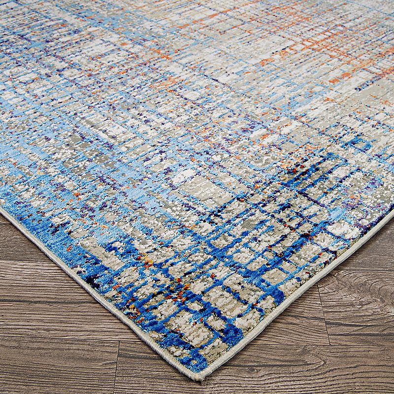 Couristan Vibrata Grasscloth Multi-Pastels Area Rug