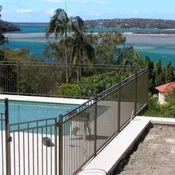 Popular Design Hot Sale Metal Aluminum Flat Top  Fence Panel For Garden Pool Fence