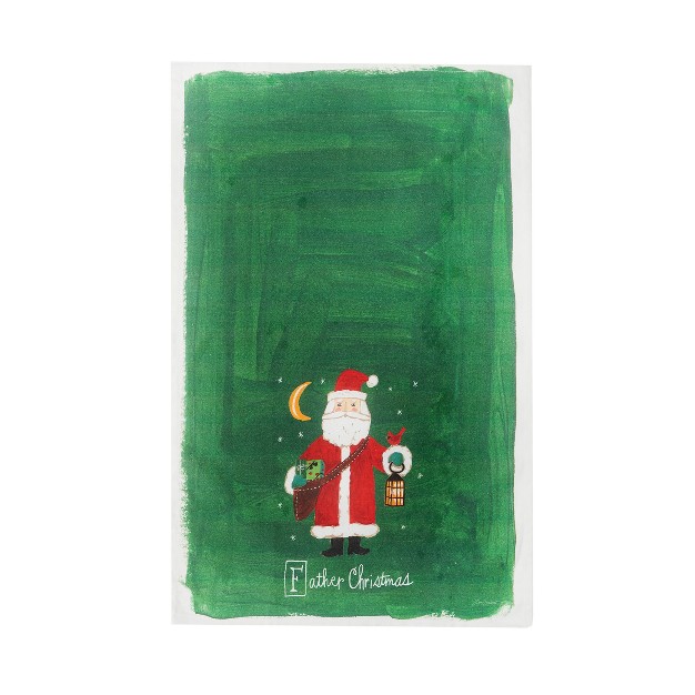 C amp f Home Father Christmas Alphabet Printed Kitchen Towel
