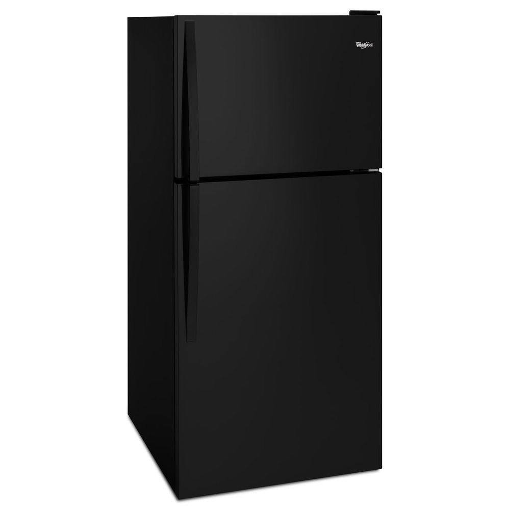 Whirlpool 18.2 cu. ft. Top Freezer Refrigerator in Black WRT318FMDB