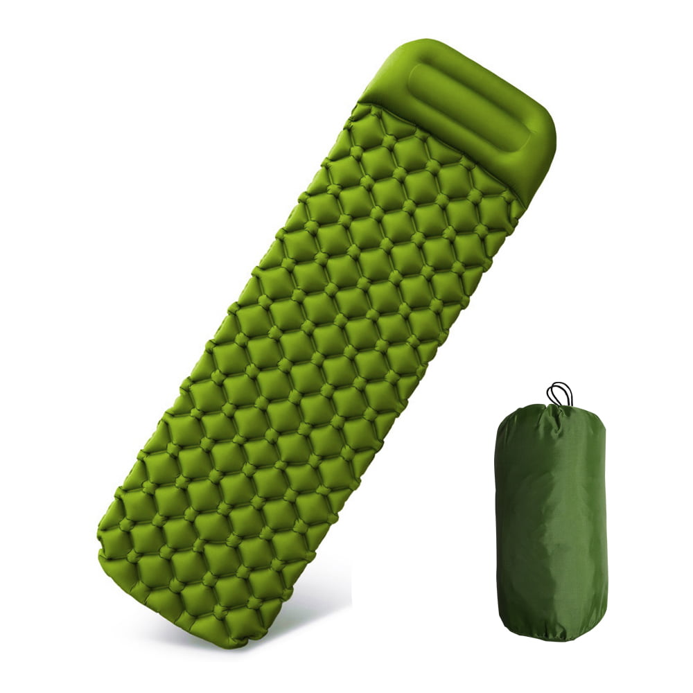 Camping Mat Inflatable Sleeping Pad Moistureproof Air Mattress Cushion Sofa Bed Outdoor Beach Mattress with Pillow