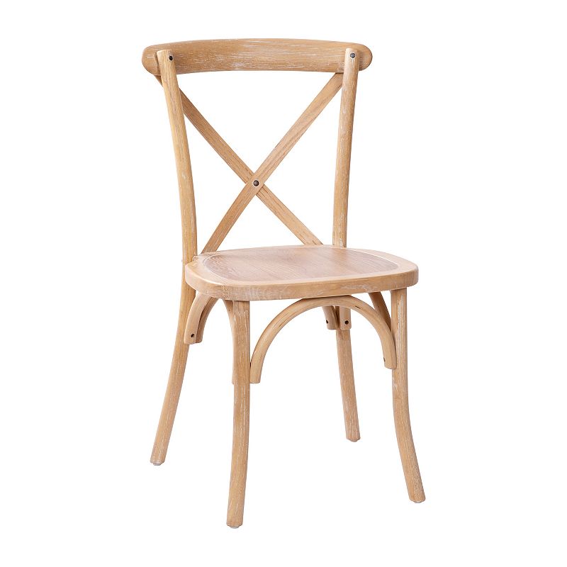 Merrick Lane Bardstown X-Back Bistro Style Wooden High Back Dining Chair