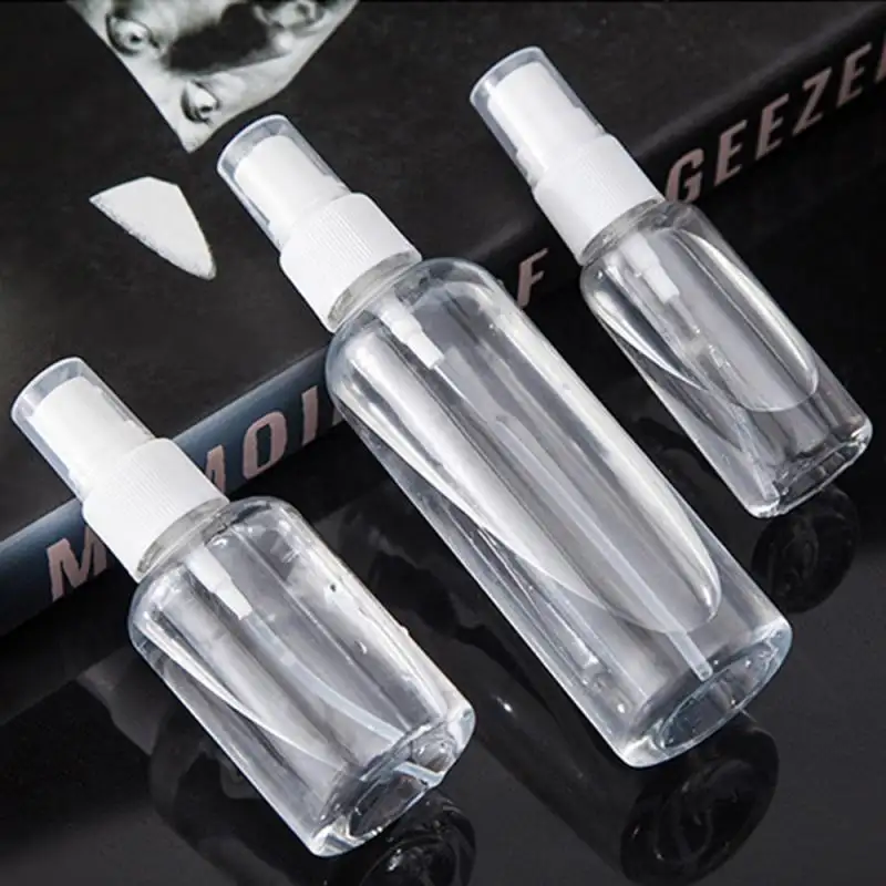 30 200ml Portable Plastic Spray Bottle Transparent Makeup Moisture Atomizer Pot Fine Mist Sprayer Garden Plant Watering Tools