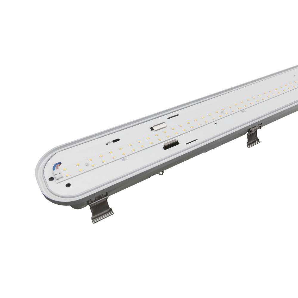 NICOR VT3(v2) 2 ft. 150-Watt Equivalent Integrated LED Light Grey Vaportite Strip Light Fixture 5000K VT3202SUNV50