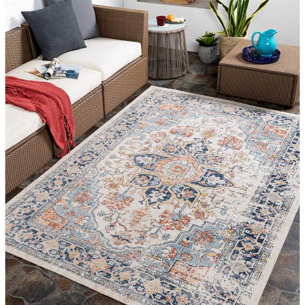 Mark amp Day Bishop Hill Woven Indoor And Outdoor Area Rugs Dark Blue