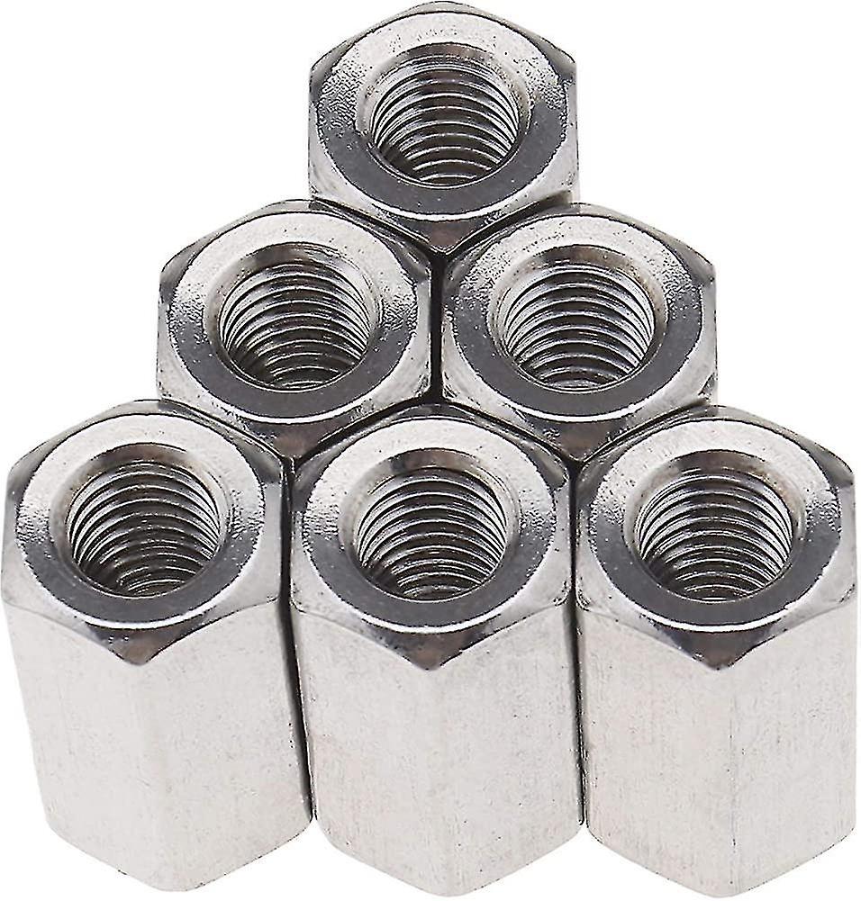 2023-10 Piece Connector Set Thread Straight Extension Hex 304 Stainless Steel Hex Nut Gift