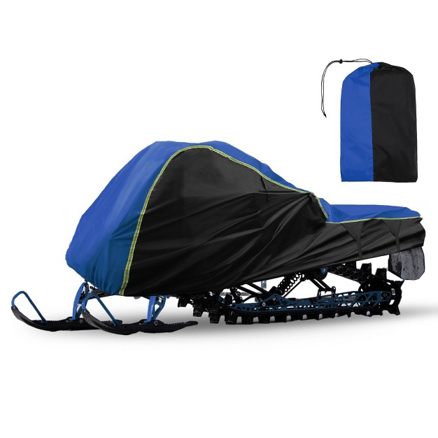 Unique Bargains Indoor Outdoor Waterproof Trailerable Snowmobile Cover