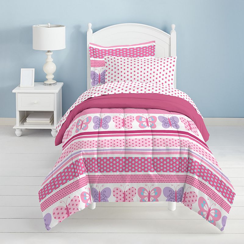 Dream Factory Butterfly Dots Bed Set