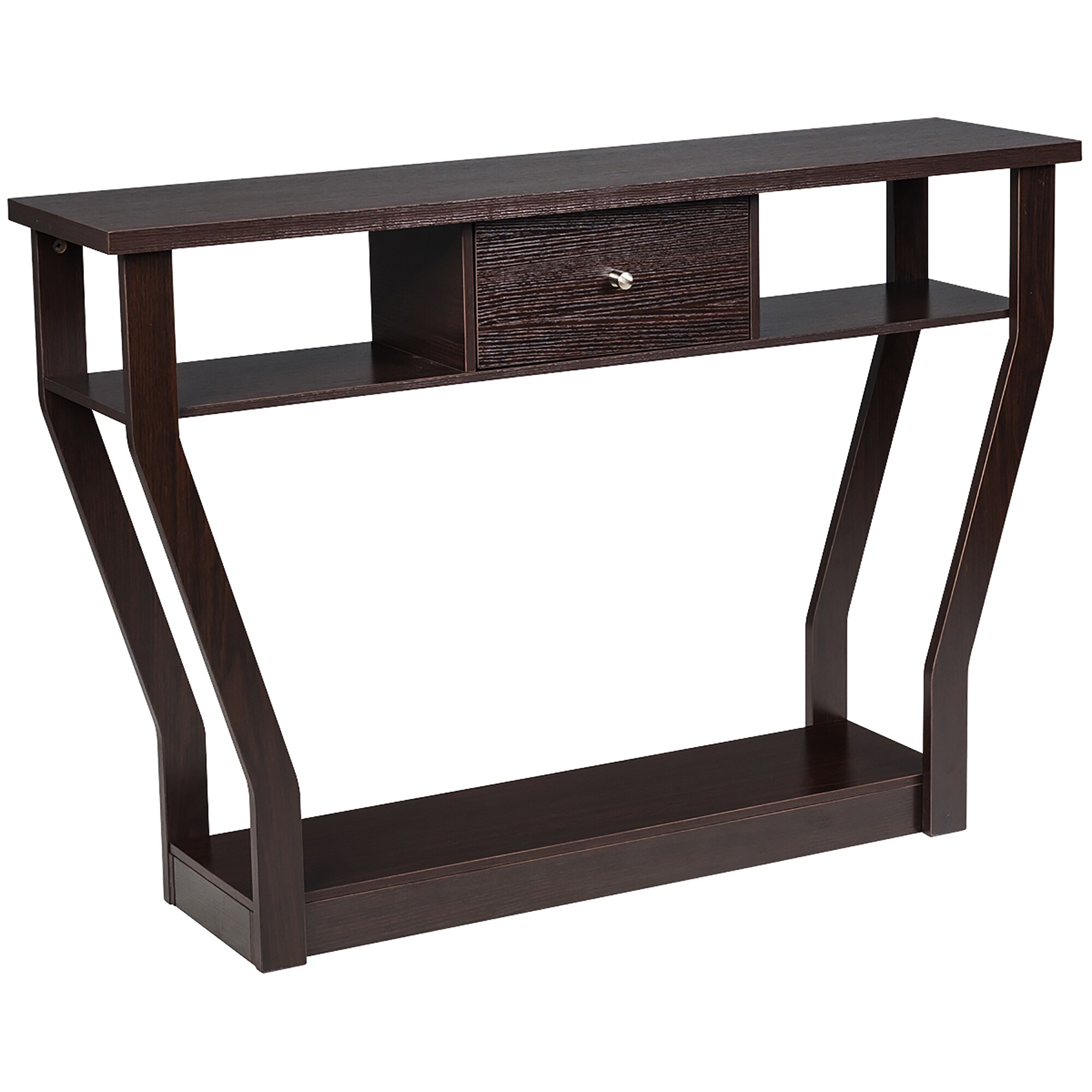 Costway Modern Sofa Accent Table with Drawer Entryway Hallway Hall