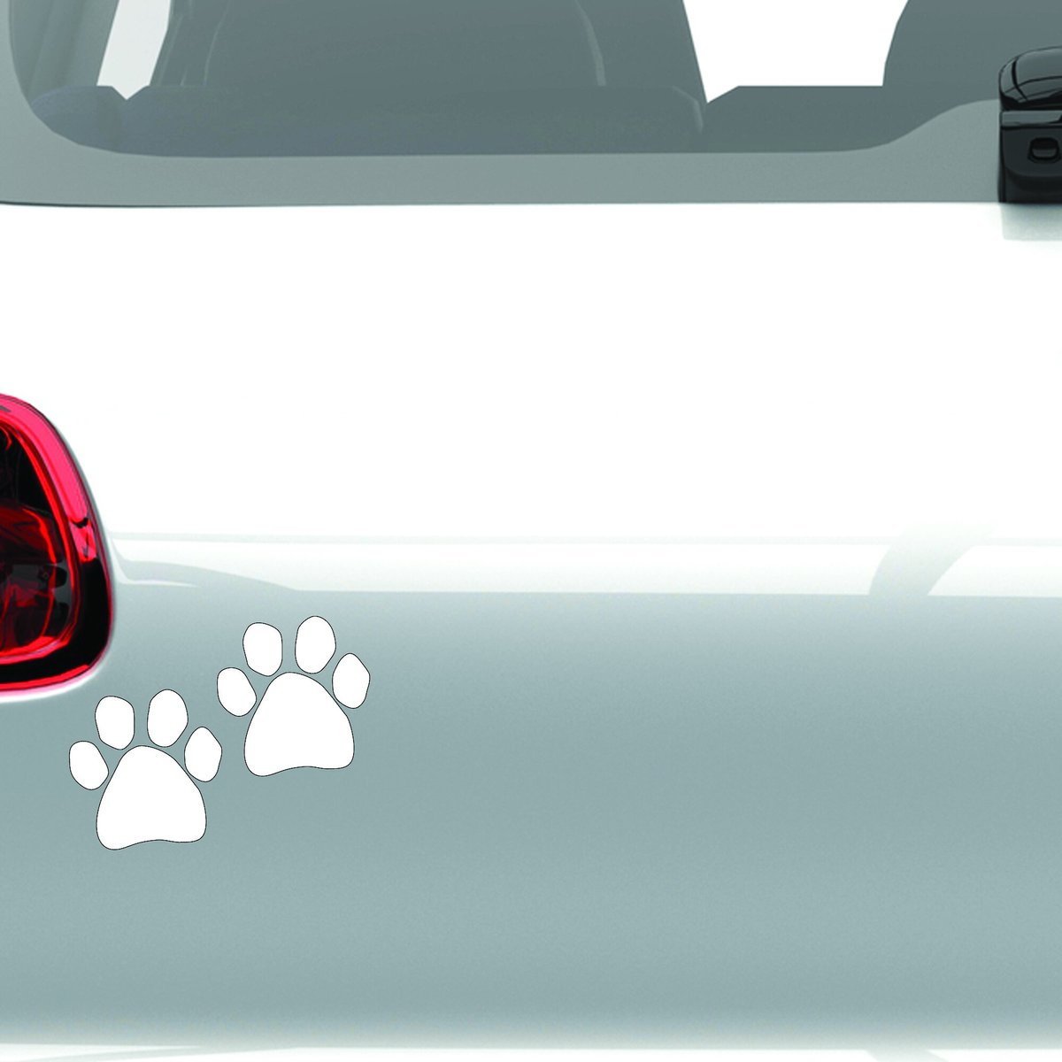 Imagine This Company Double Paw Car Window Decal