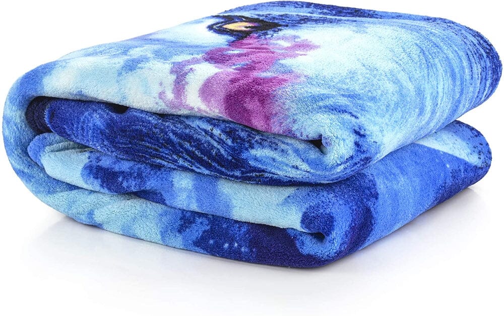 Celestial Wolf Super Soft Plush Fleece Throw Blanket