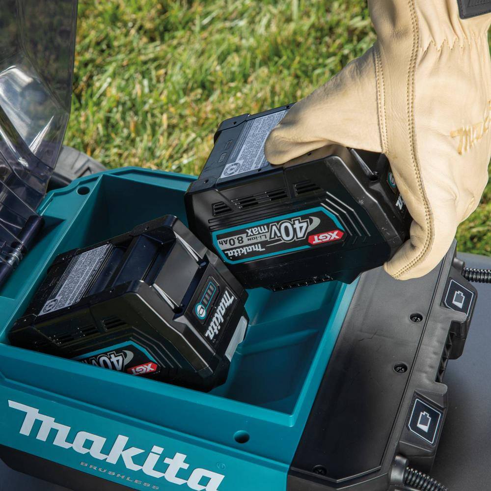 Makita 40-Volt max XGT Brushless Cordless 21 in. Walk Behind Self-Propelled Commercial Lawn Mower Kit (8.0Ah) GML01PL