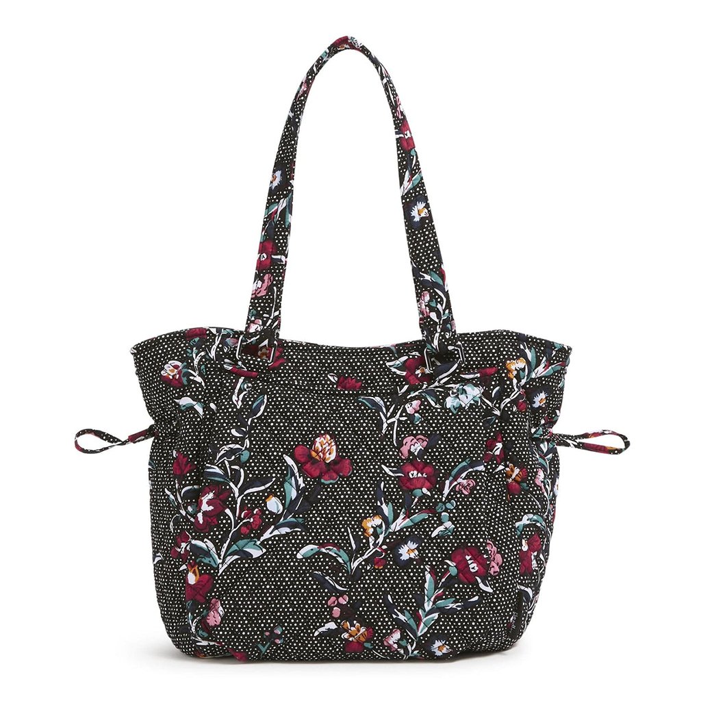 Vera Bradley  Glenna Satchel in Perennials Noir Dot