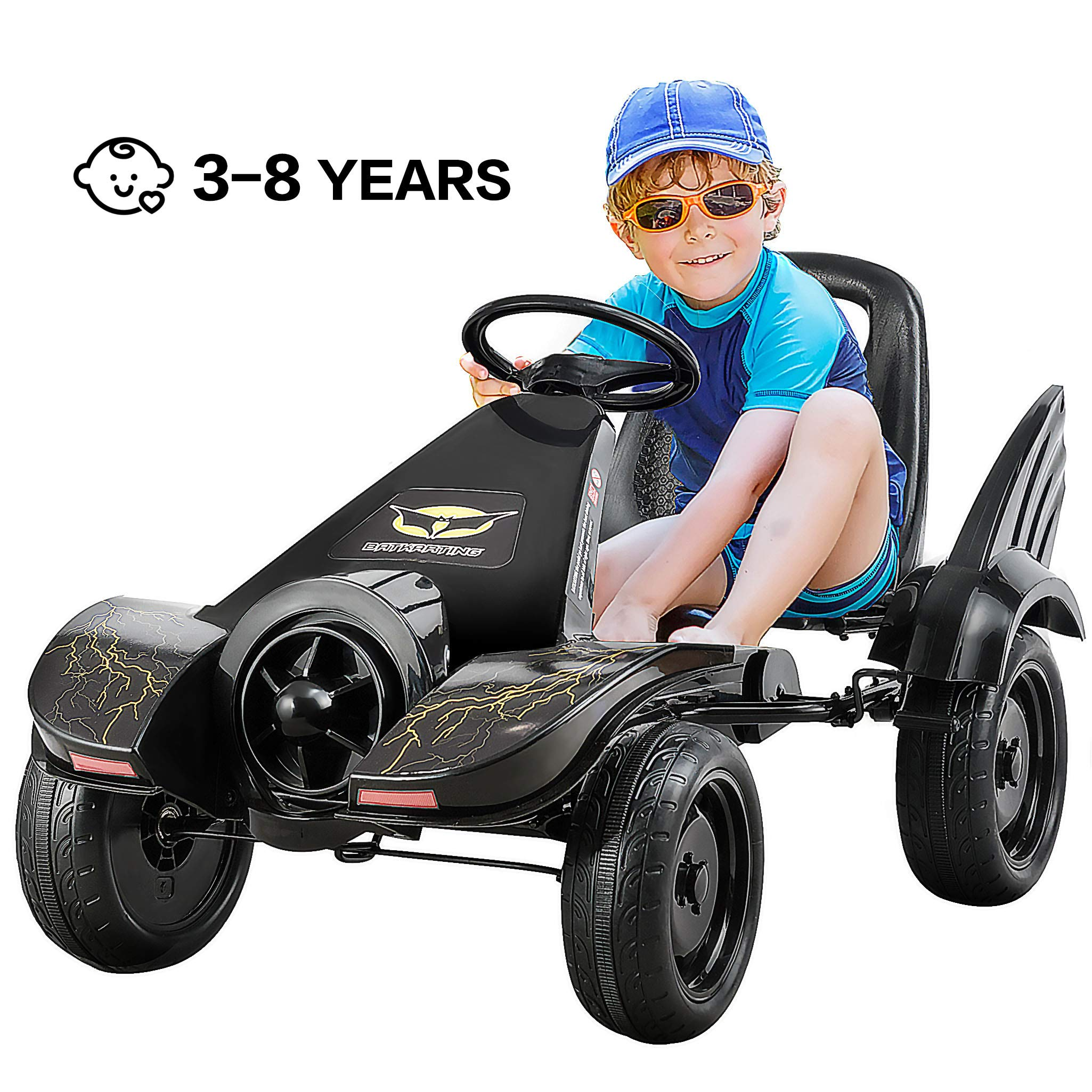 Costzon Kids Pedal Go Kart, Pedal Powered Ride on Car Toy