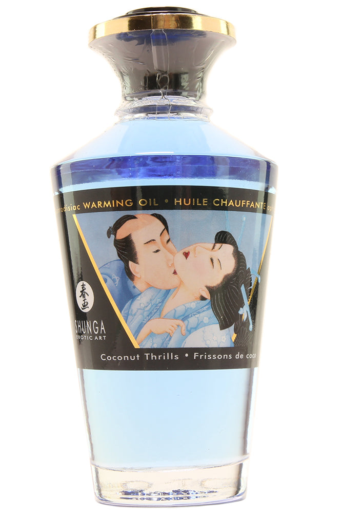 Aphrodisiac Warming Oil 3.5oz/100ml in Coconut Thrills