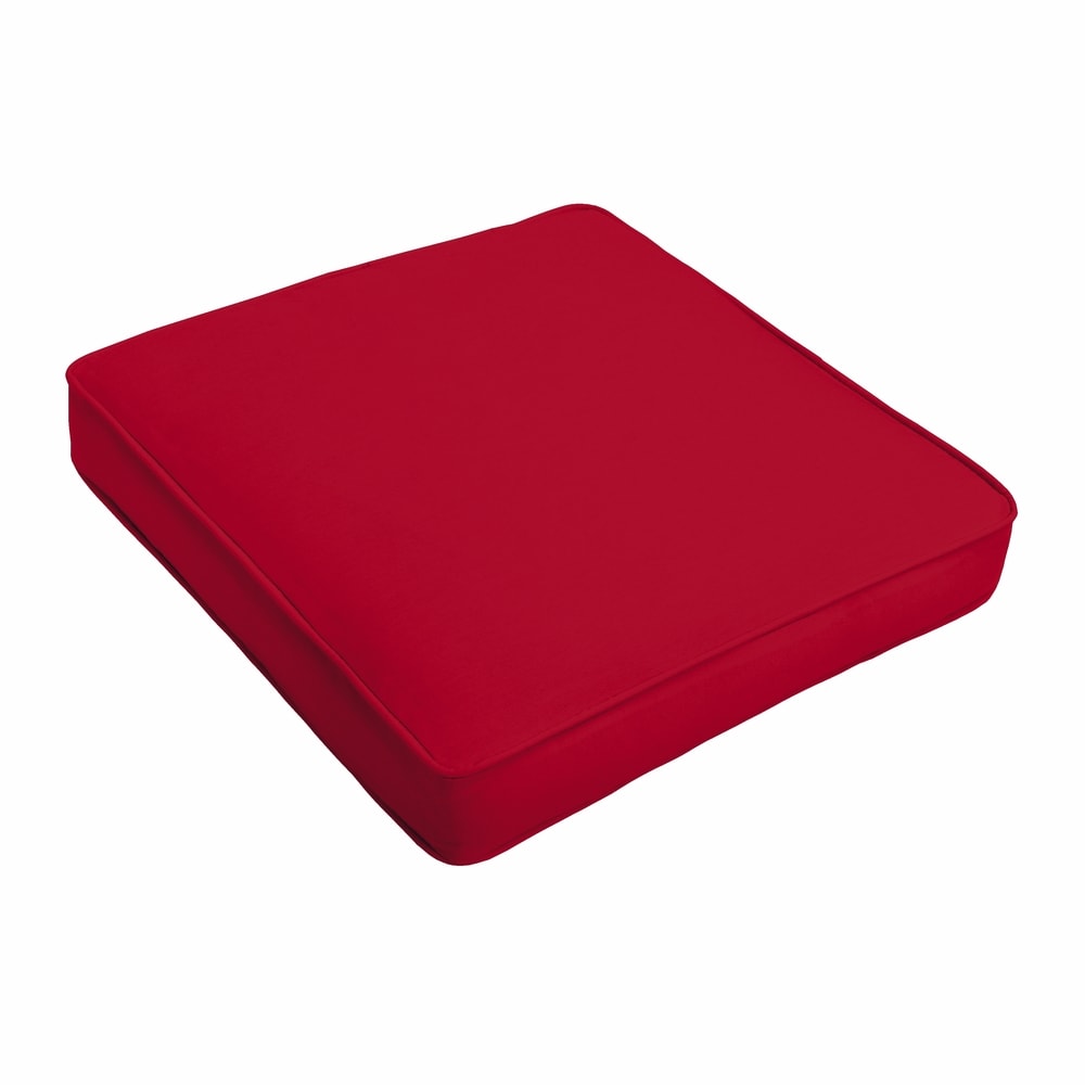 Westby Crimson Indoor/ Outdoor Square Corded Chair Cushion