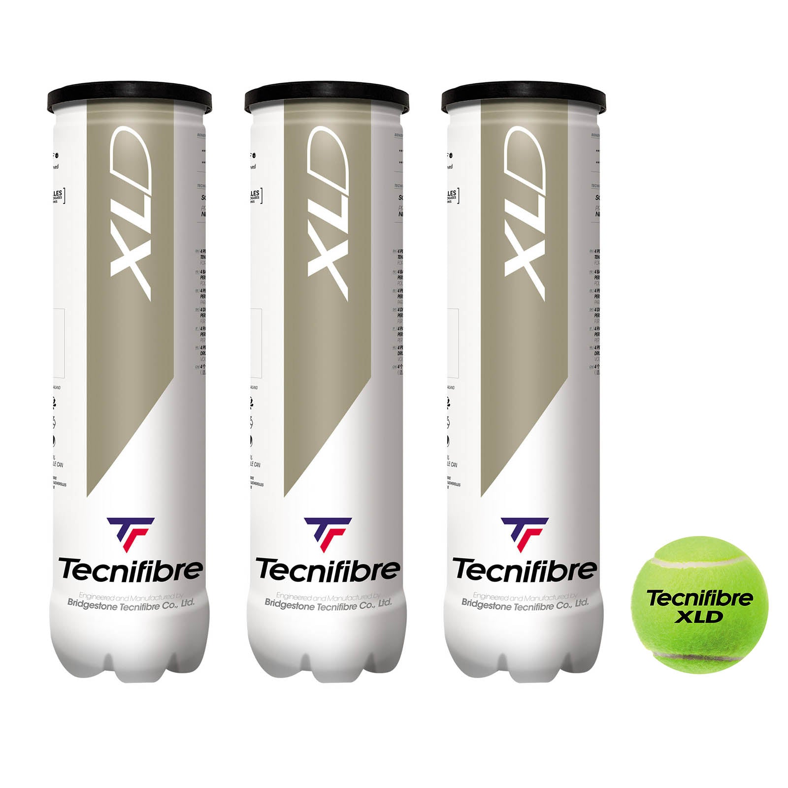 Tecnifibre XLD Tennis Balls - 1 Dozen