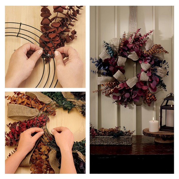 Green Wire Christmas Wreath Crafting Form