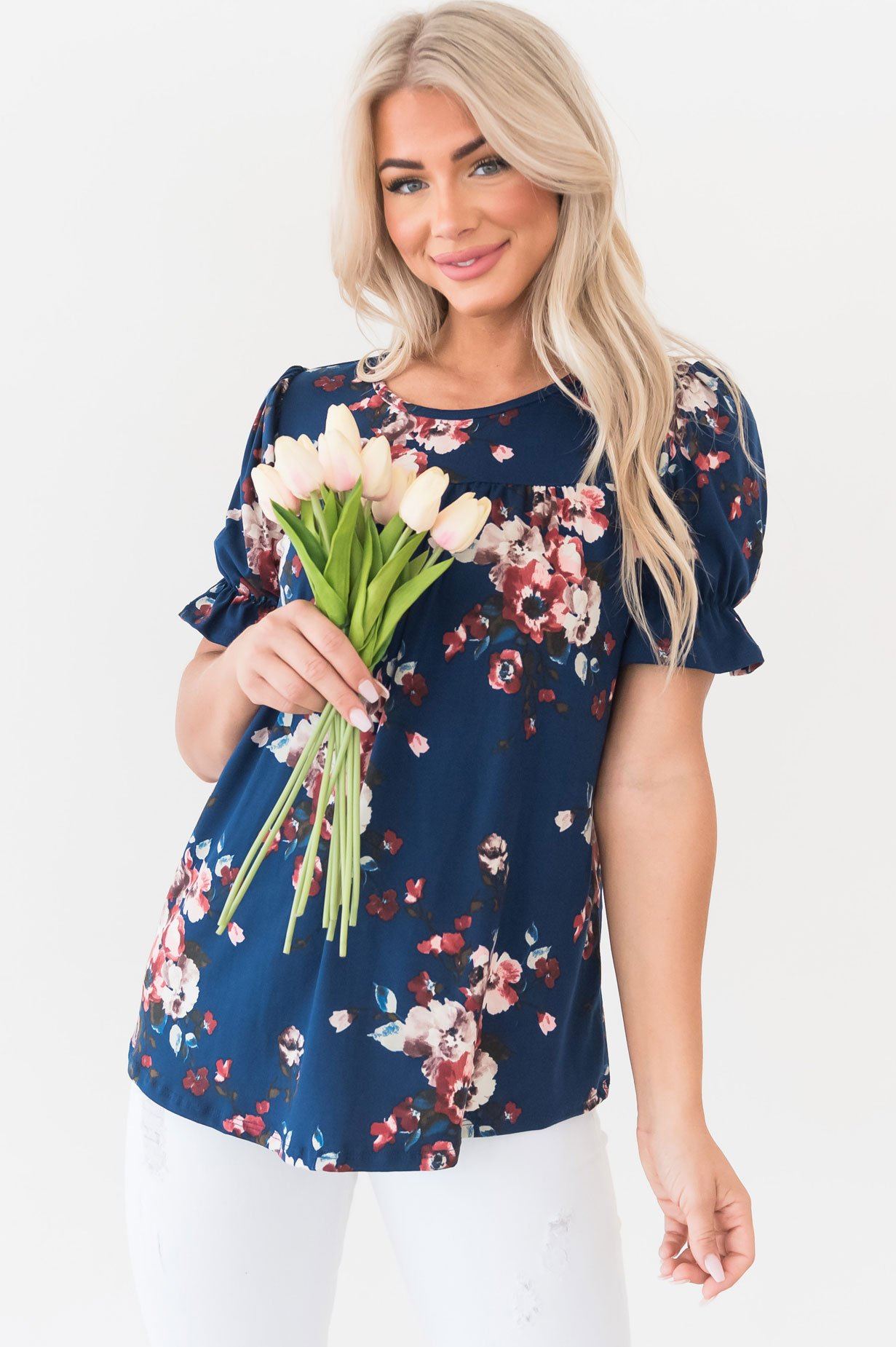 Believe in Forever Modest Blouse