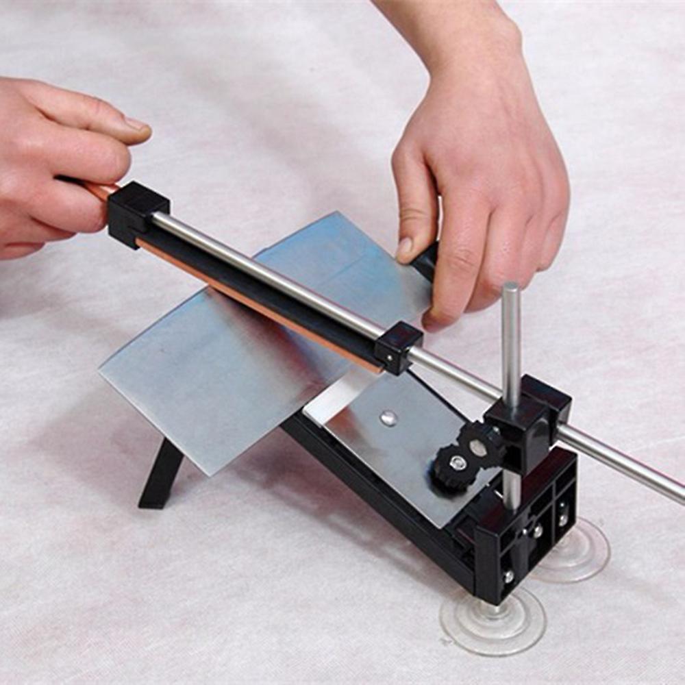 Kitchen Cutter Sharpener Sharpening System Fix-angle Tool With 4 Stones+cleaning Cloth+manual No.303137