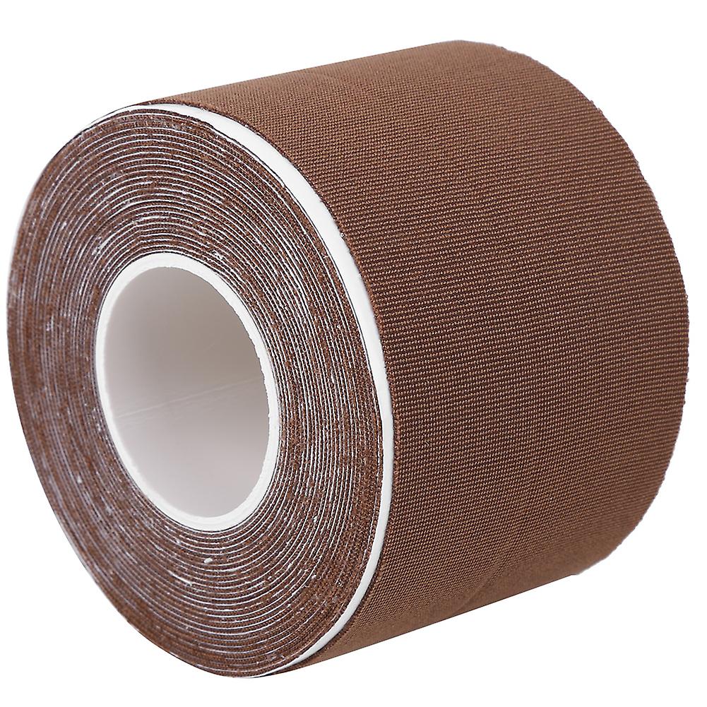 5m Nipple Paste Breast Lift Tape Elastic Waterproof Adhesive Nipple Cover Tapebrown 5m X 6cm