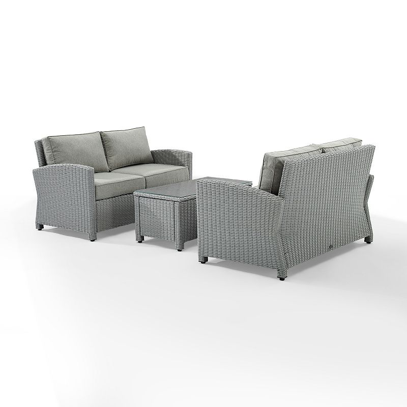 Crosley Bradenton Patio Wicker Conversation 3-piece SetCrosley Bradenton Patio Wicker Conversation 3-piece Set