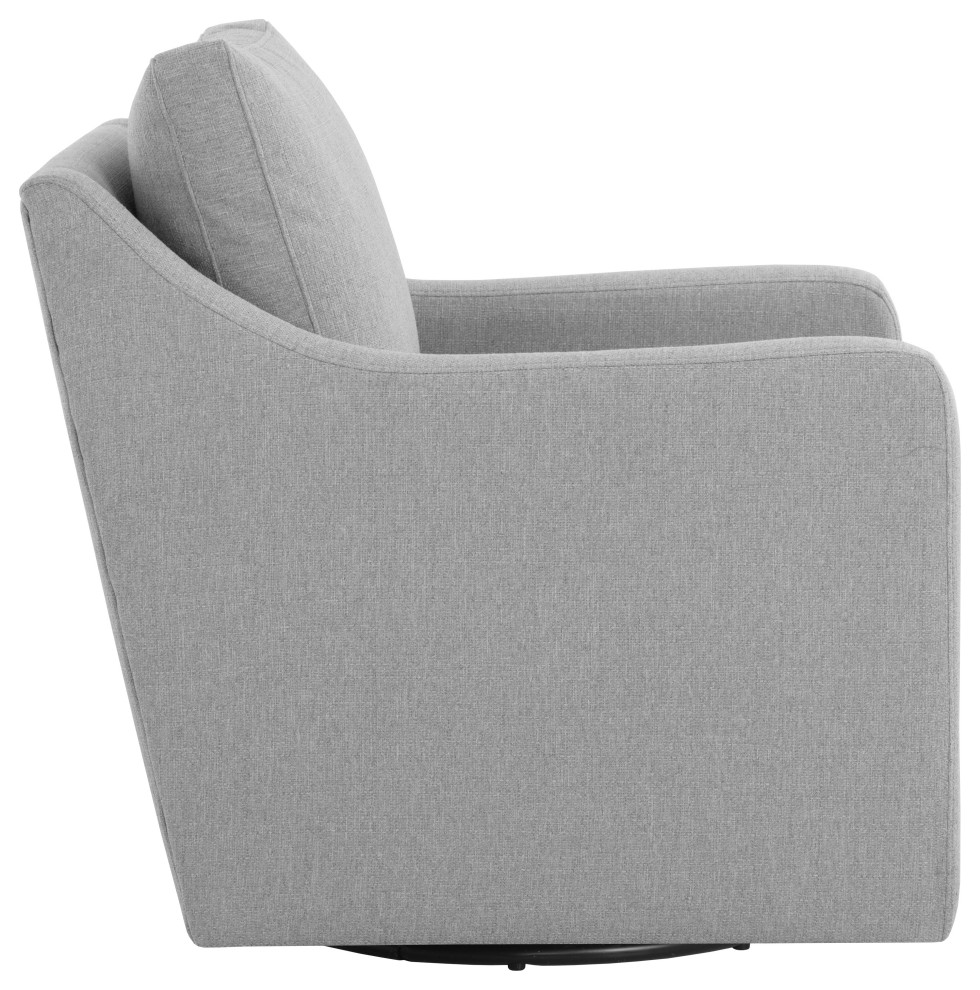 Brianna Swivel Lounge Chair Liv Dove   Transitional   Armchairs And Accent Chairs   by Sunpan Modern Home  Houzz