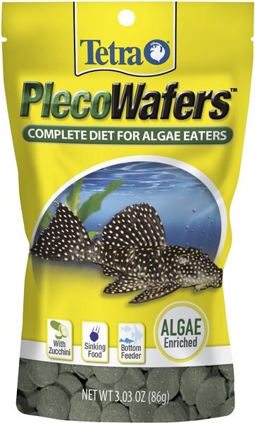 Tetra PlecoWafers Complete Diet for Algae Eaters Fish Food