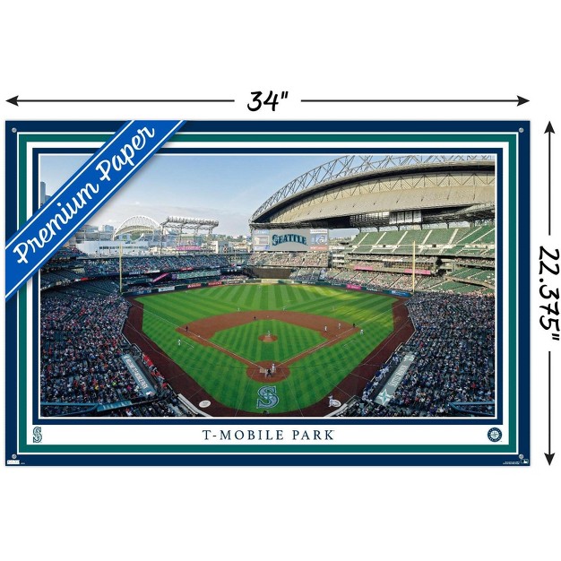 Trends International Mlb Seattle Mariners T mobile Park 22 Unframed Wall Poster Prints