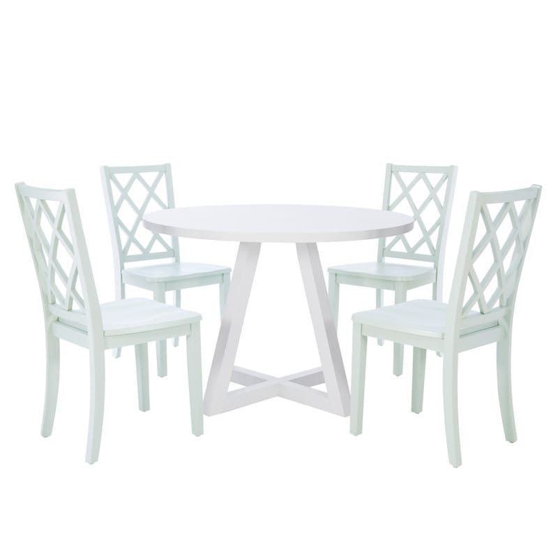 Catron White Round Dining Table