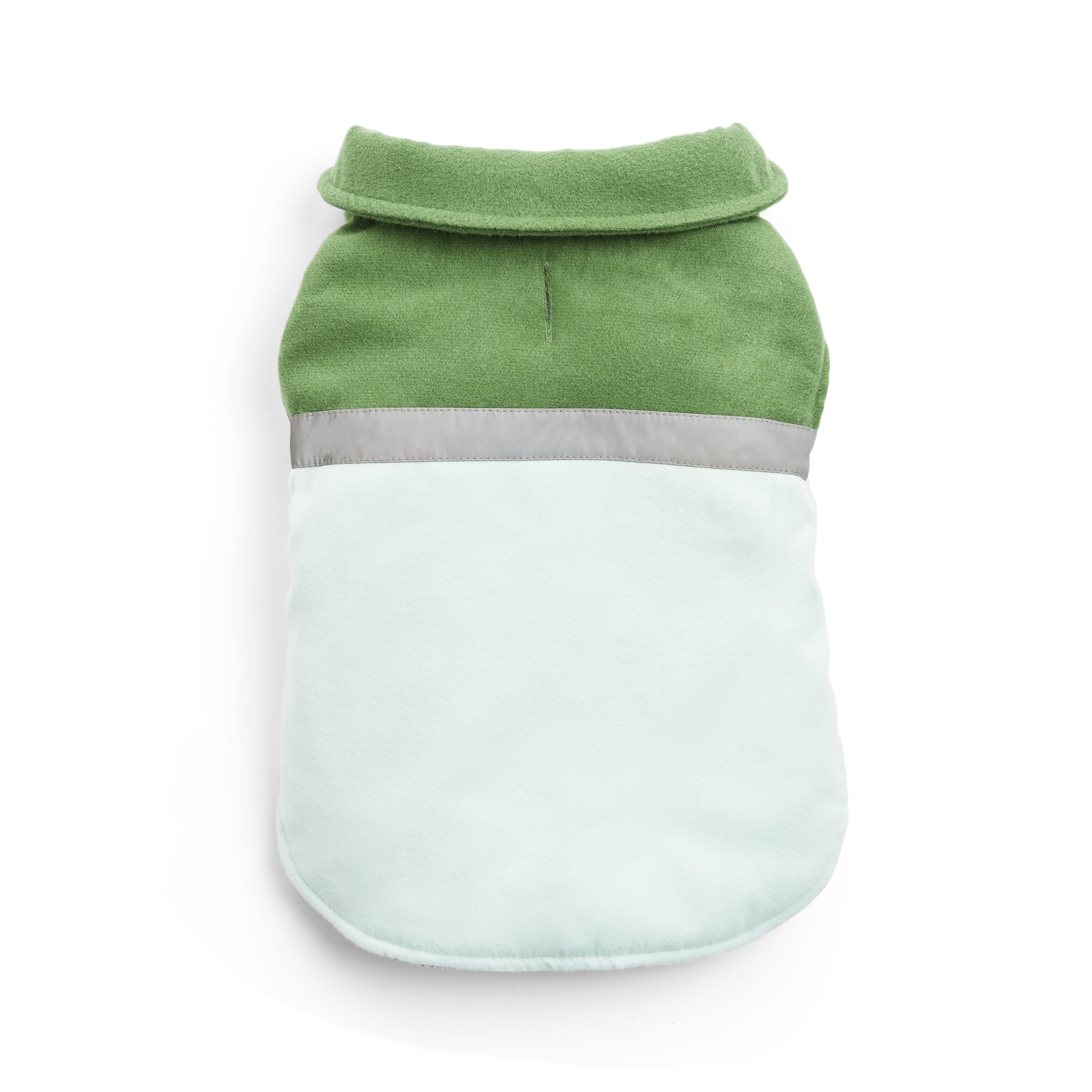 YOULY Green Colorblock Flannel Dog Vest， XX-Small