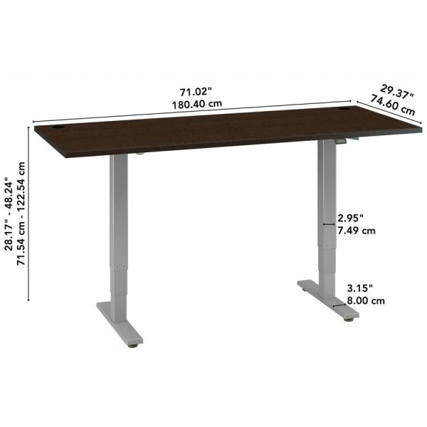 Bush Business Furniture Move 40 Series 72w X 30d Electric Height Adjustable Standing Desk