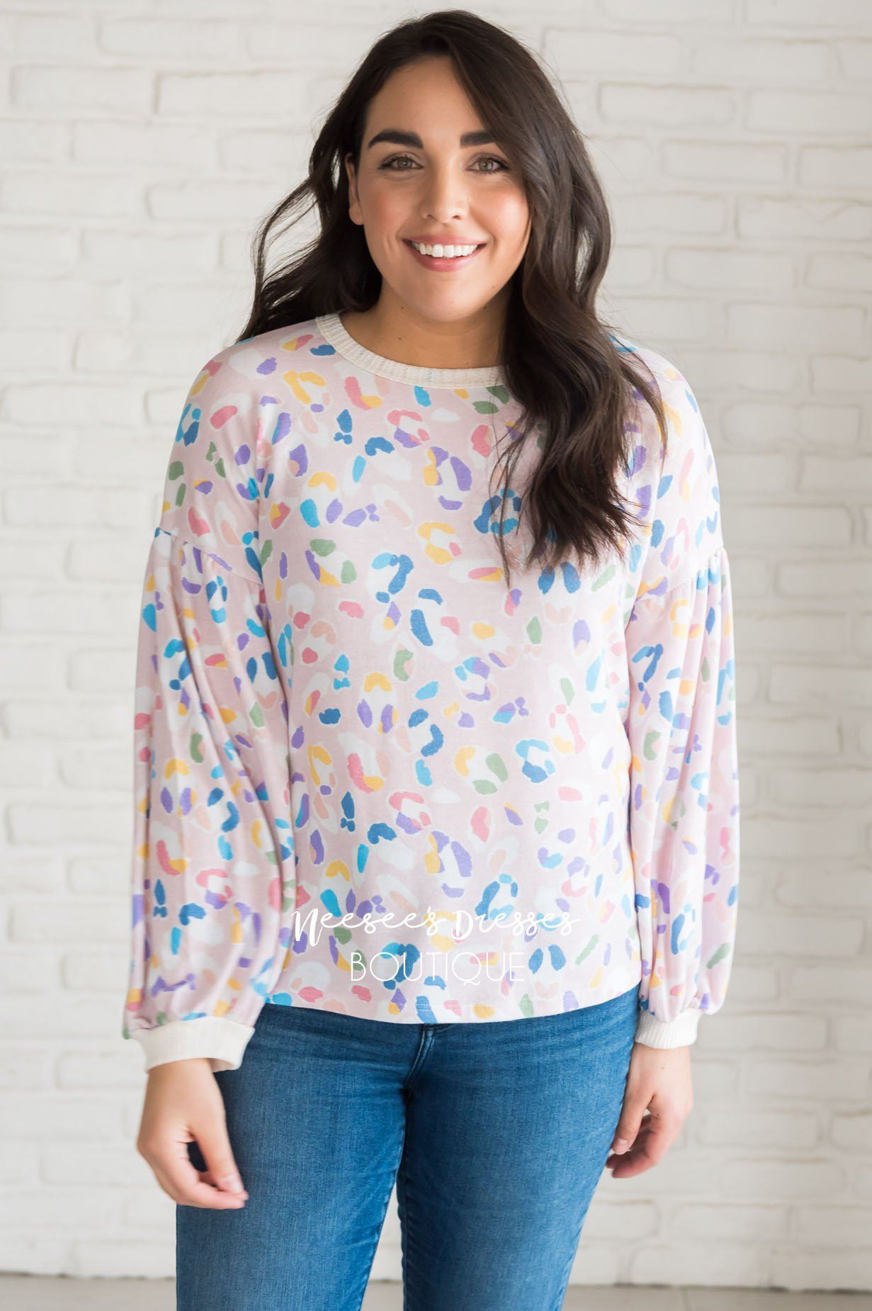 Wild One Modest Bubble Sleeve Top